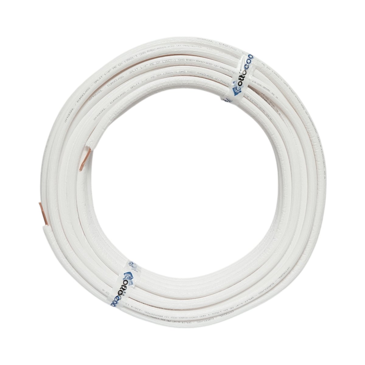 Teava cupru izolata 1/4 (6.35mm), grosime perete 0.70mm, izolatie 6mm pentru instalatii aer conditionat 50m/rola